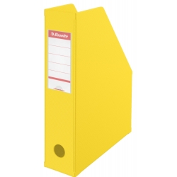 Składany pojemnik na dokumenty ESSELTE A4-PCV ścięty żółty